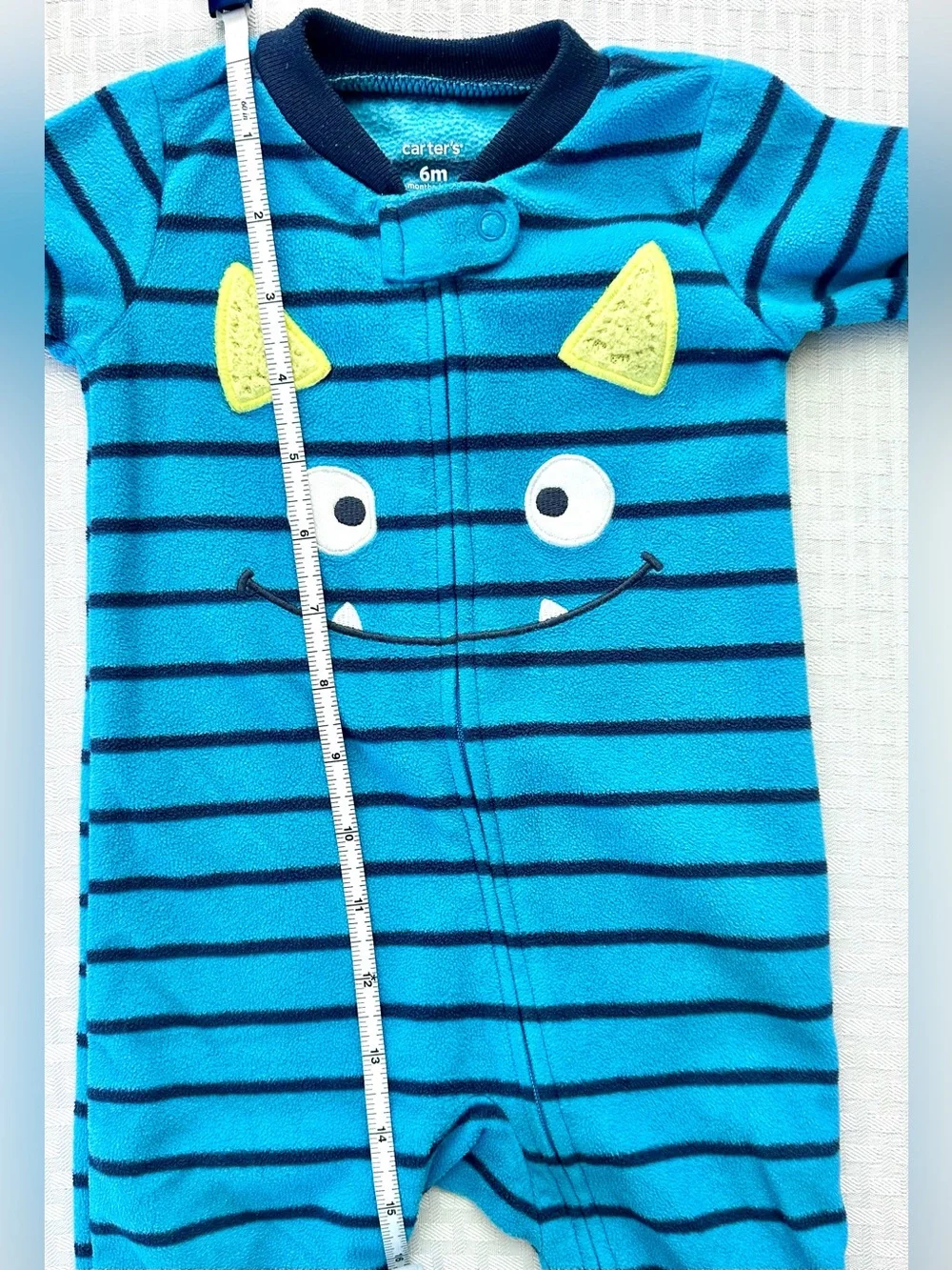 Carter’s Baby Boy 6M Fleece Footed Pajamas Lot 3 Monster Dinosaur Airplanes